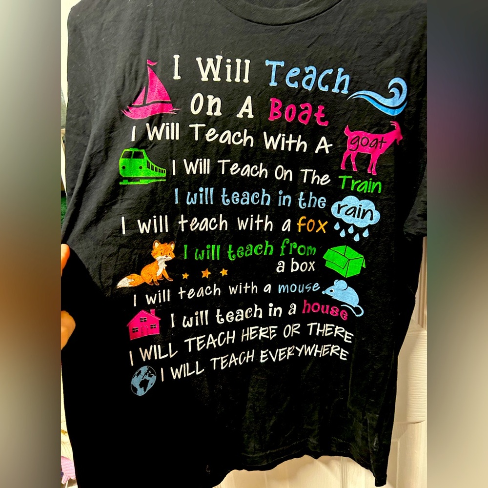 Dr Suess Teacher Tee SZ XL